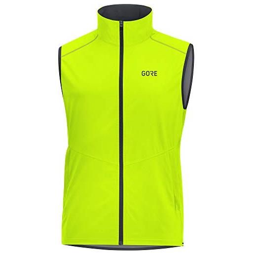 Gore wear r3 gilet da uomo gore windstopper, s, giallo neon