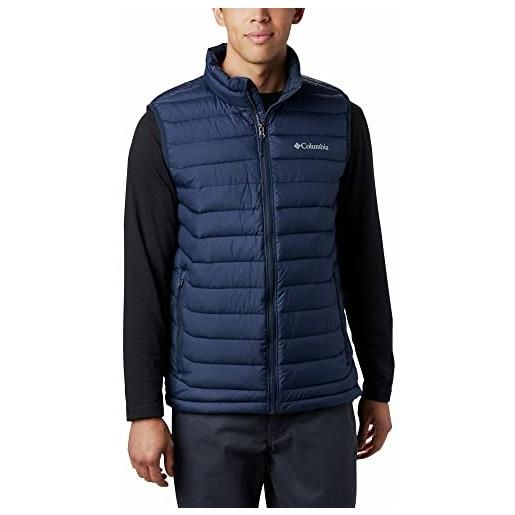 Columbia powder lite vest, gilet uomo, collegiate navy, s