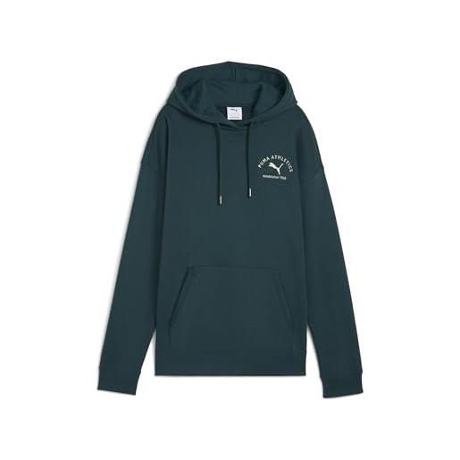 PUMA class felpa con cappuccio rilassata fl
