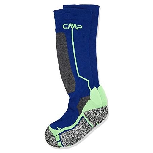 CMP - calza da sci per bambini in lana, royal, 25/27