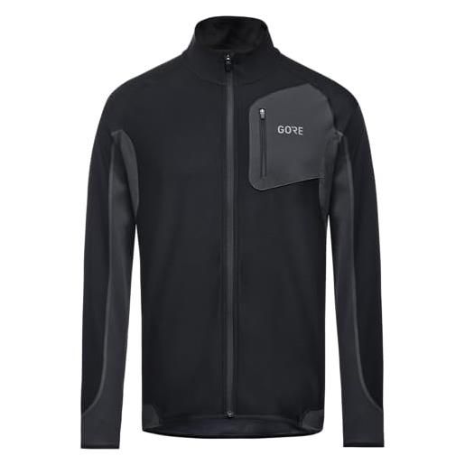 GORE WEAR r3 partial gore windstopper shirt, maglia uomo, orbit blue/fireball, s