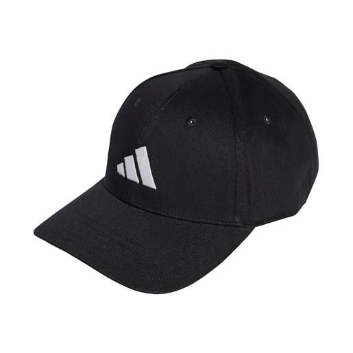 adidas unisex - adulto baseball cap cotton new logo, black/white, m