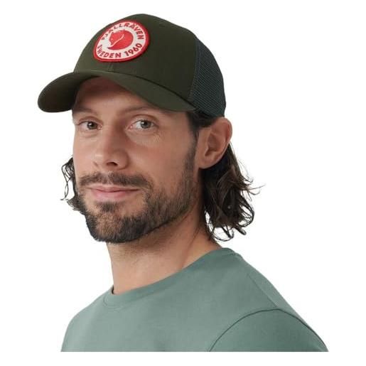 Fjällräven 1960 logo långtradarkeps, berretto unisex adulto, verde (deep forest), s-m