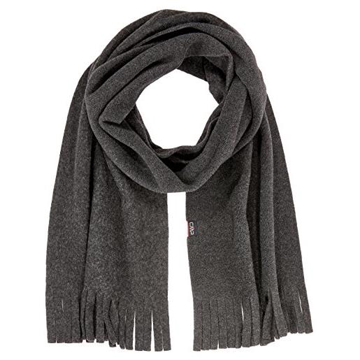 CMP - sciarpa in pile unisex 23x150 cm, carbone mel. , u