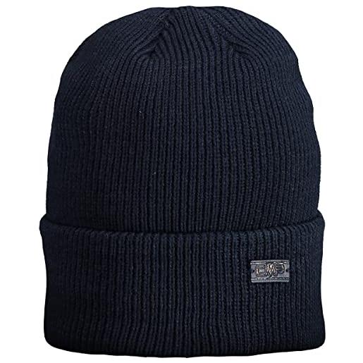 CMP - cappello lavorato a maglia da uomo, black blue, u