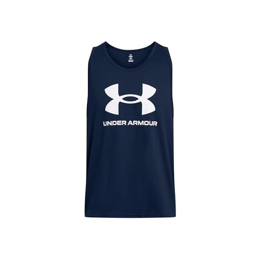 Under Armour uomo ua sportstyle logo tank, canotta palestra uomo, canottiera uomo estiva e leggera