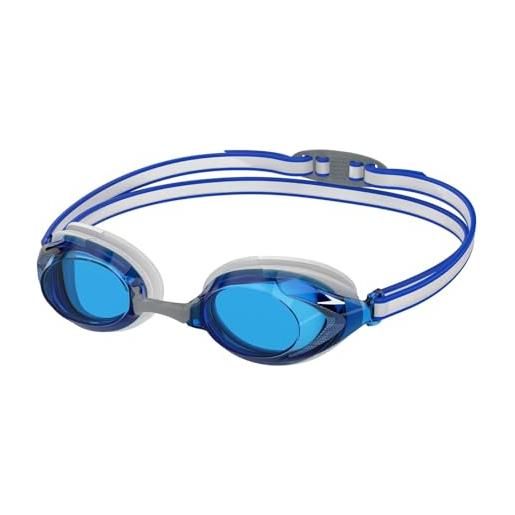 Speedo vanquisher 3.0 occhialini per unisex bambini, blue/cobalt, one size