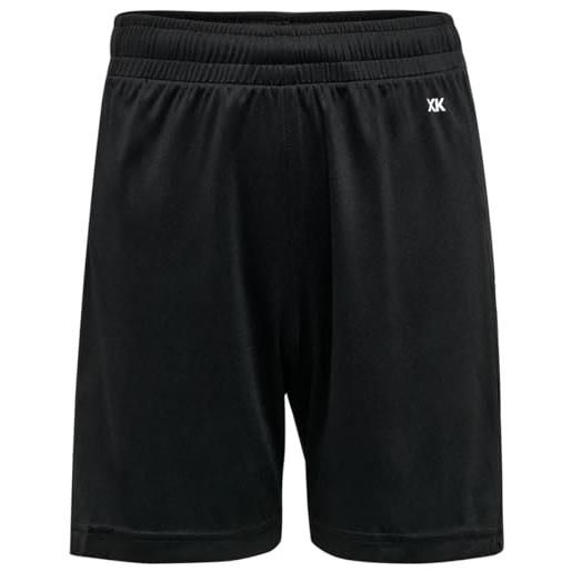 hummel hmlcore xk poly shorts kids - pantaloncini bambini unisex, black, 164 -