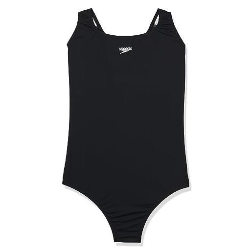 Speedo eco endurance+ medalist costume intero per donna, nero, 46 eu