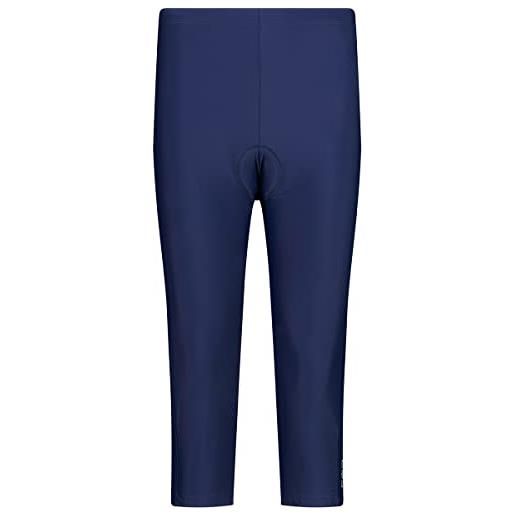 CMP c. P. M. Pantalone capri da bike elasticizzato e traspirante pantalone, donna, blue, d42