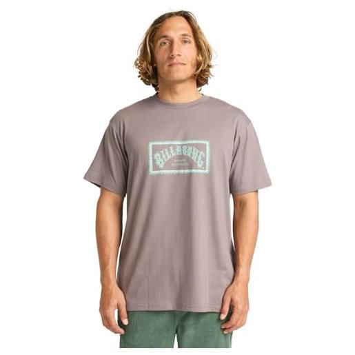 BILLABONG t-shirt manica corta arch frame ss grigio l