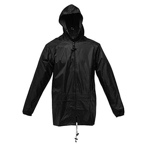 Regatta coprigiacca impermebaile pro stormbreak antivento jackets waterproof shell, uomo, black, l