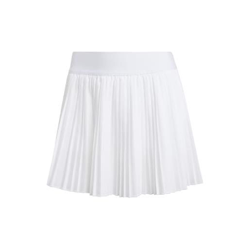 adidas femme club pleated climacool tennis skirt, white, s