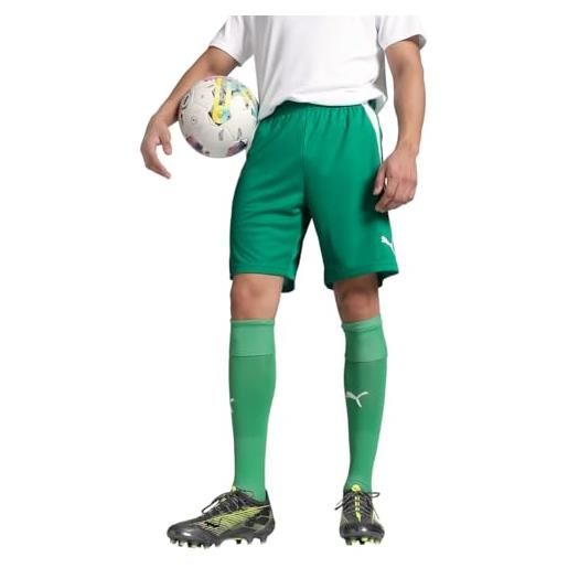 PUMA teamliga shorts, pantaloncini corti unisex-adulto, verde (pepper green wh), xxl