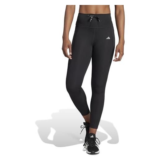 adidas donna run essentials stay in play 7/8 leggings, black, s