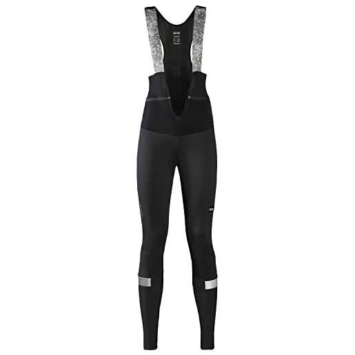 GORE WEAR salopette termica da donna ability thermo bib tights+, gore-tex infinium, 36, nero (black)