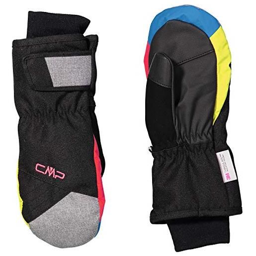 CMP - muffole da sci in twill per bambini, nero-b. Jewel-strawberry, 6