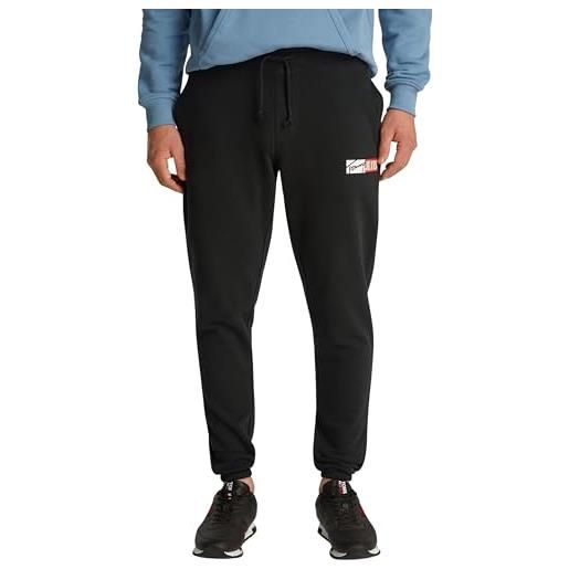 Tommy Jeans uomo pantaloni da jogging slim entry sportivi, nero (black), xl