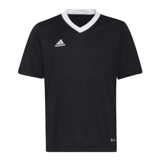 adidas entrada 22 short sleeve jersey, t-shirt unisex - bambini e ragazzi, white, 152