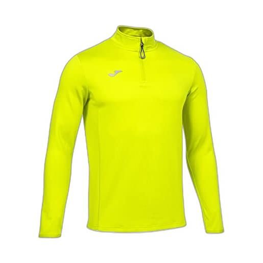 Joma felpa running night maglia di tuta, giallo fluo, m uomo