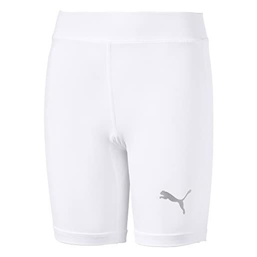 Puma liga baselayer shorttight jr, leggins bambino, white, 116