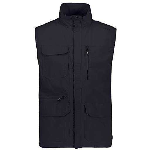 CMP gilet in nylon traspirante con spaziose tasche gilet, uomo, antracite, 52