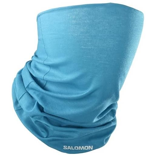 Salomon cross scaldacollo trail running escursionismo mtb unisex, elegante tessuto, stile, protezione, blu