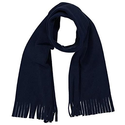 CMP - sciarpa in pile unisex 23x150 cm, black blue, u