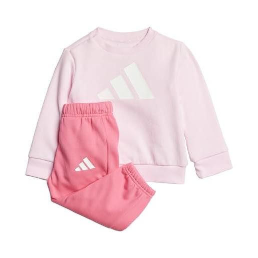 adidas mixte bébé big logo essentials jogger, clear pink/white, 12-18 months