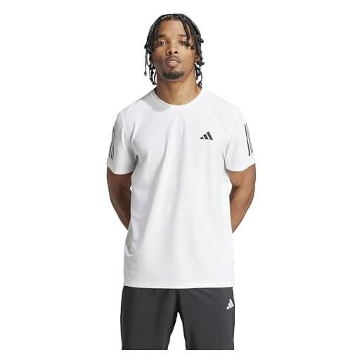 adidas uomo own the run tee, white, xl