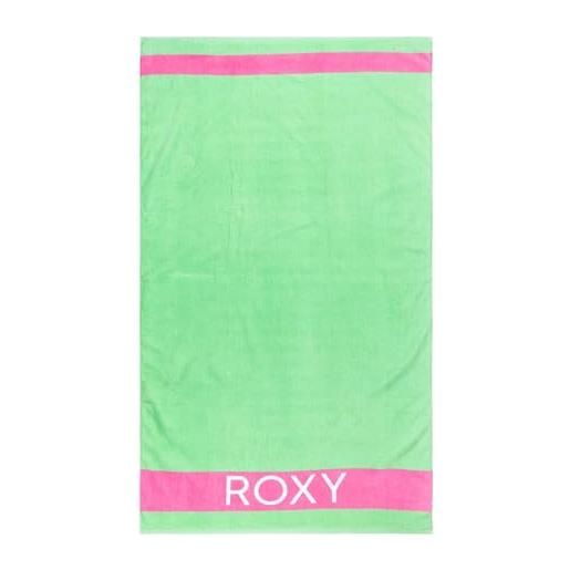 Roxy pretty towel solid swimwear cover up donna, verde, taglia unica
