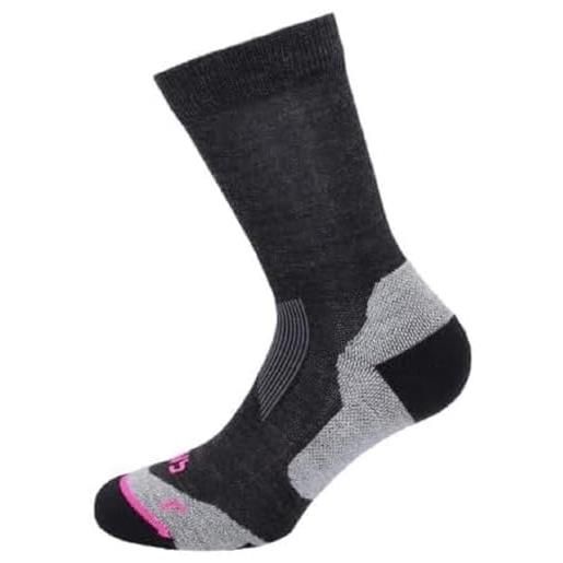 CMP - calzino trekking lana wmn, nero mel. , 39/42