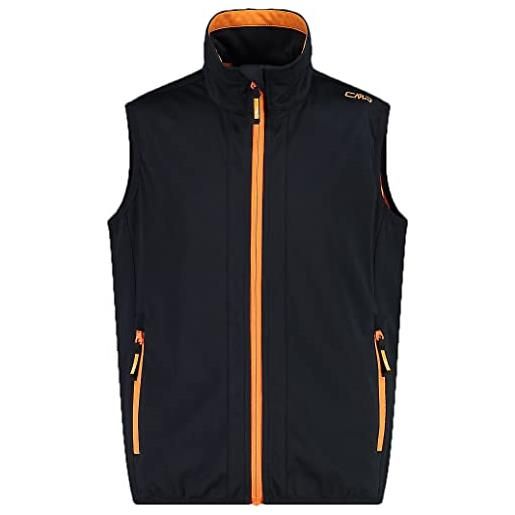 CMP - gilet in light softshell da bambino, antracite-flame, 152