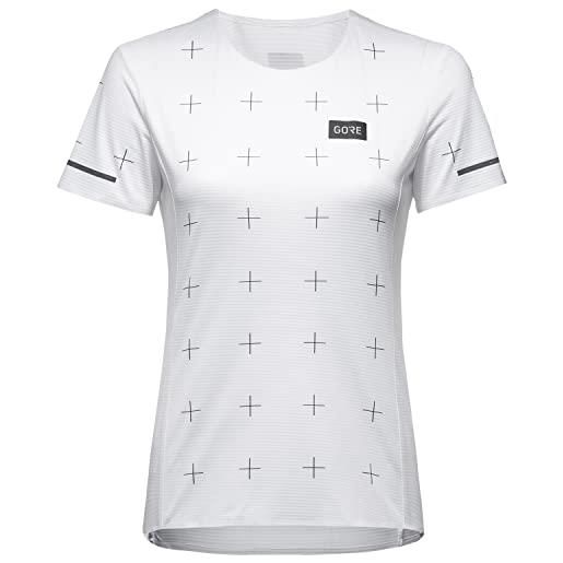 GORE WEAR maglia a maniche corte da corsa da donna contest daily, 34, bianco