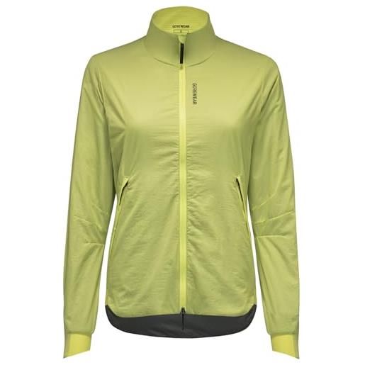 GORE WEAR gorewear concurve windstopper® giacca insulated donna, lime yellow, m