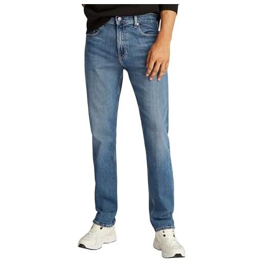 Calvin Klein uomo jeans slim straight fit, blu (denim dark), 30w/32l