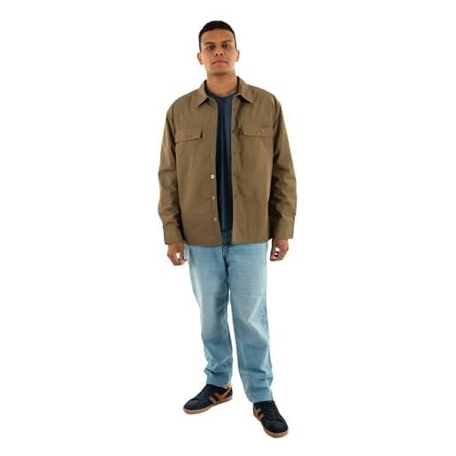 Calvin Klein jeans ls cttn flld rlxd sh lv04rc401g giacche da uomo, giallo (capri), s, giallo (capperi), s