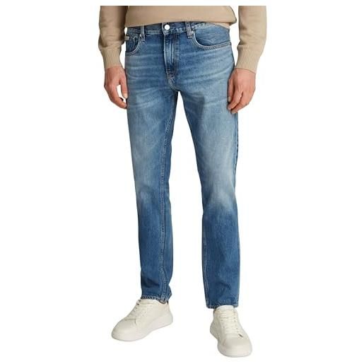 Calvin Klein Jeans calvin klein uomo jeans slim straight gamba gritta, blu (denim medium), 32w/34l