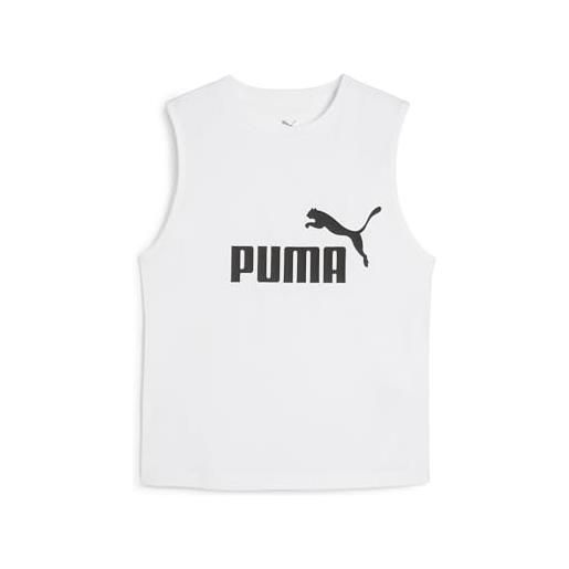 PUMA ess no. 1 logo slim tank, carri armati donna, PUMA white, xxl