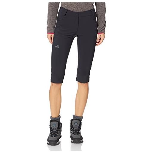 Millet ld trekker stretch 3/4 pa pantalone capri, donna, donna, miv8433, nero, 40 it