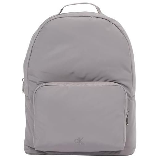 Calvin Klein uomo zaino center zip medio, grigio (titanium), taglia unica