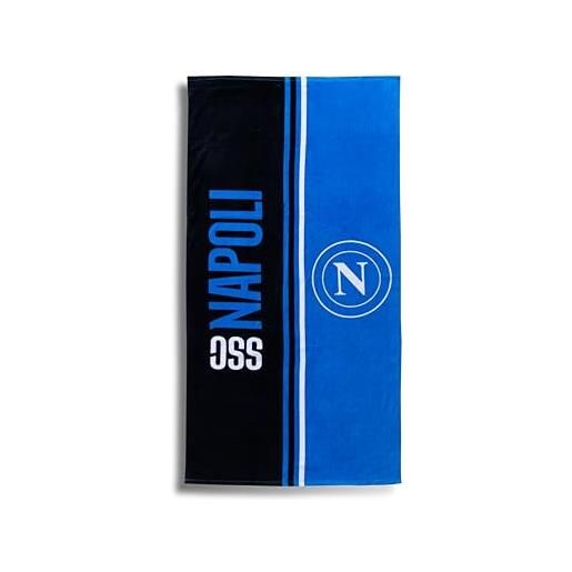 hermet, napoli, telo mare napoli, asciugamano spiaggia o piscina, 100% cotone, 70x140 cm, prodotto ufficiale