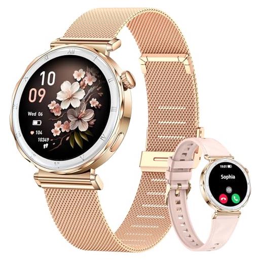 CIVO smartwatch donna orologio chiamate: bluetooth compatibile android ios smart watch - fitness tracker contapassi impermeabile orologi sportivo donna