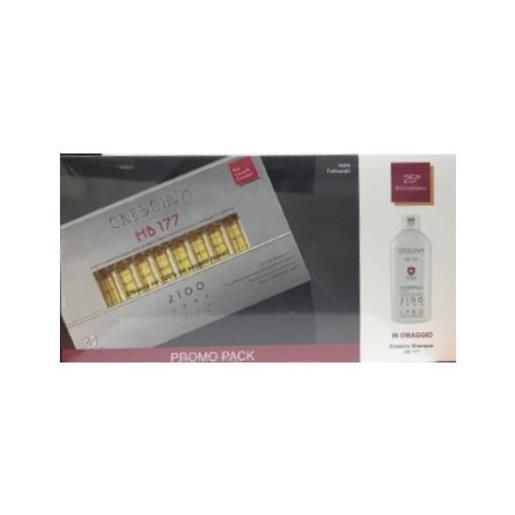 LABO INTERNATIONAL Srl crescina cofanetto hb 177 fiale uomo 2100 + shampoo hb 177 isole follicolari 2100 uomo
