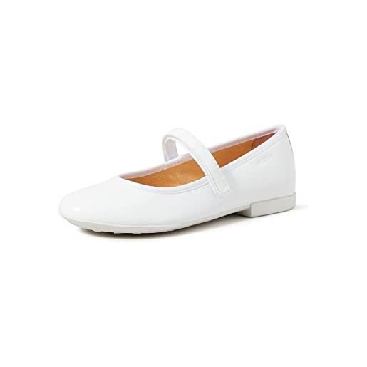 Geox jr plie' a, ballerine bambine e ragazze, bianco (white), 27 eu
