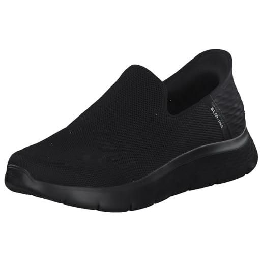 Skechers go walk flex, pantofole uomo, black textile, 45.5 eu
