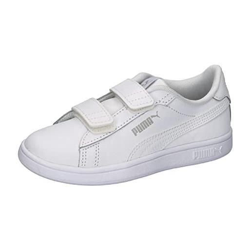 PUMA smash 3.0 l v ps, sneaker, white cool light gray, 28 eu