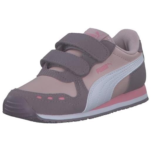 PUMA cabana racer sl 20 v inf, sneaker unisex-bimbi 0-24, mauve mist white-plum jam, 26 eu