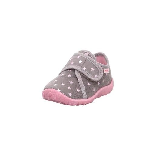 Superfit legero spotty 246, pantofole bimba 0-24, grigio (grigio 2100), 24 eu