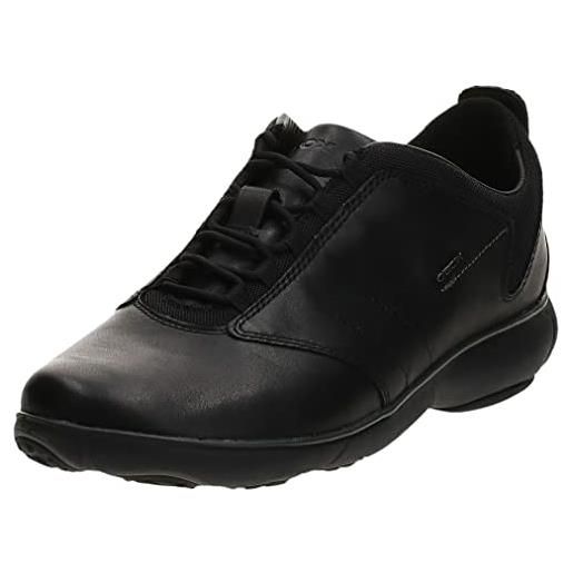 Geox u nebula a, sneakers uomo, nero, 44 eu